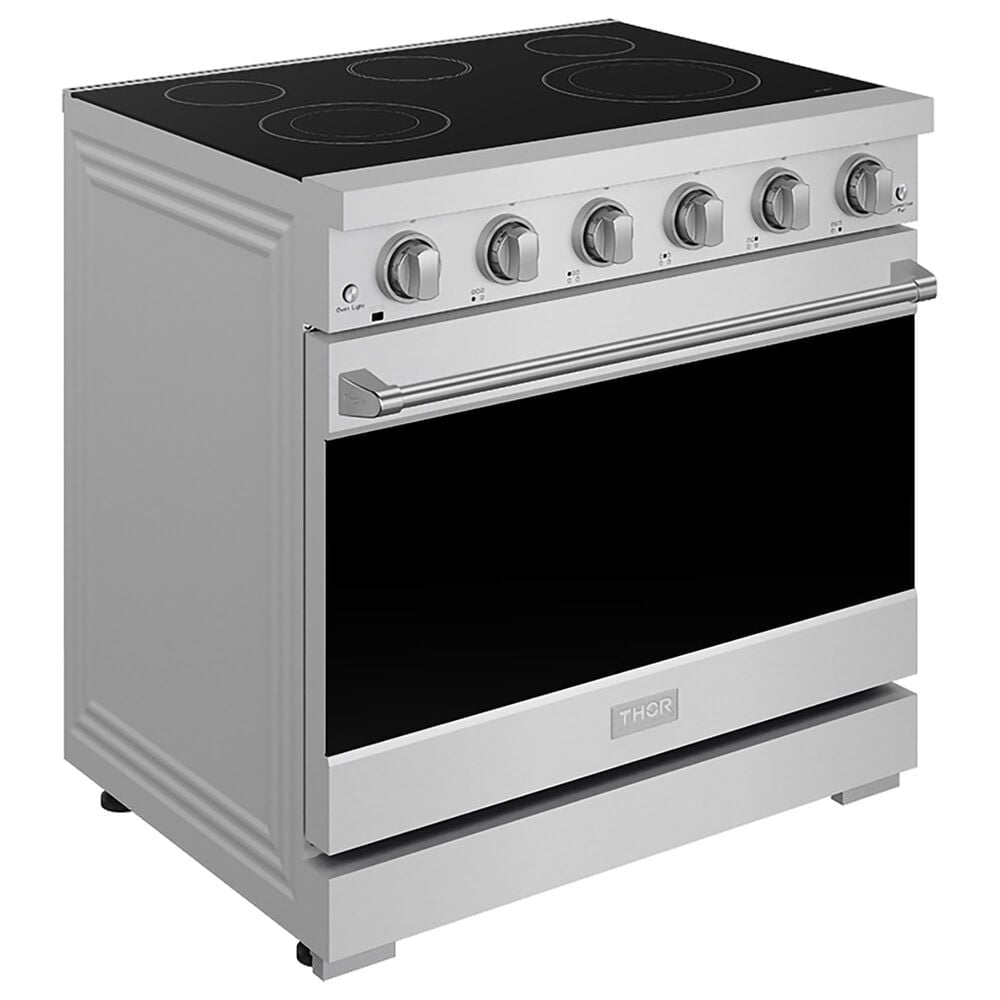 Thor Kitchen Gordon Ramsay Series 36" Professional Electric Range in Stainless Steel, , large