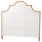 Baxton Studio Melanie Queen Standalone Headboard in Light Honey, , large