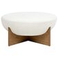 Jennifer Taylor Home Bali Upholstered Cocktail Ottoman in Ivory White, , large