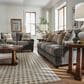 Ashley Tallow Creek Stationary Queen Sleeper Sofa in Shadow Velvet, , large
