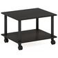 HOMLUX Medium Home Office Under Desk Printer Stand in Espresso and Black, , large
