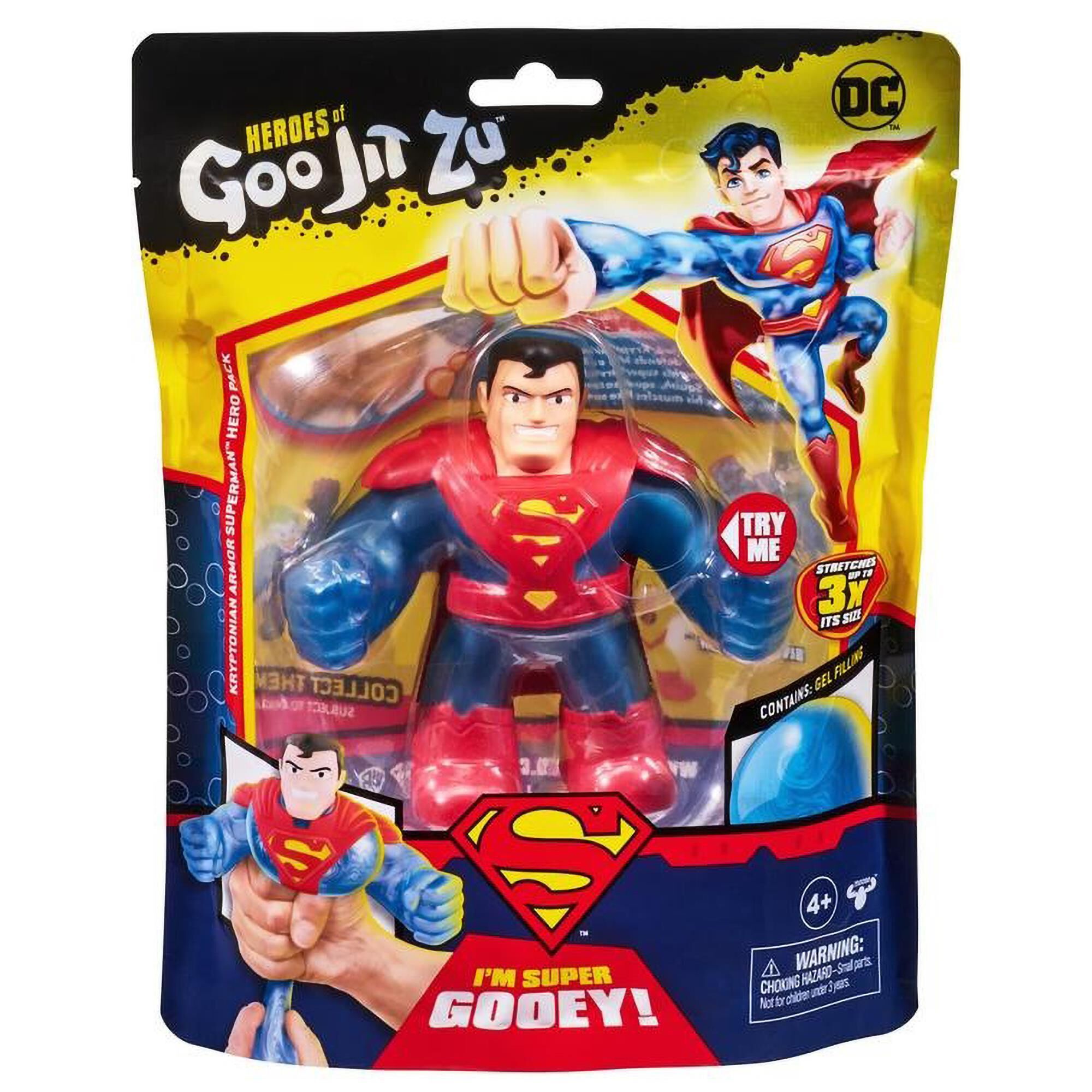 License 2 Play Toys Llc Heroes of Goo Jit Zu DC Hero Pack Kryptonian Armor Superman in Multicolor NFM