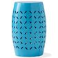 Hearth and Haven Lilac Outdoor Metal Side Table with Cylindrical Design in Blue, , large