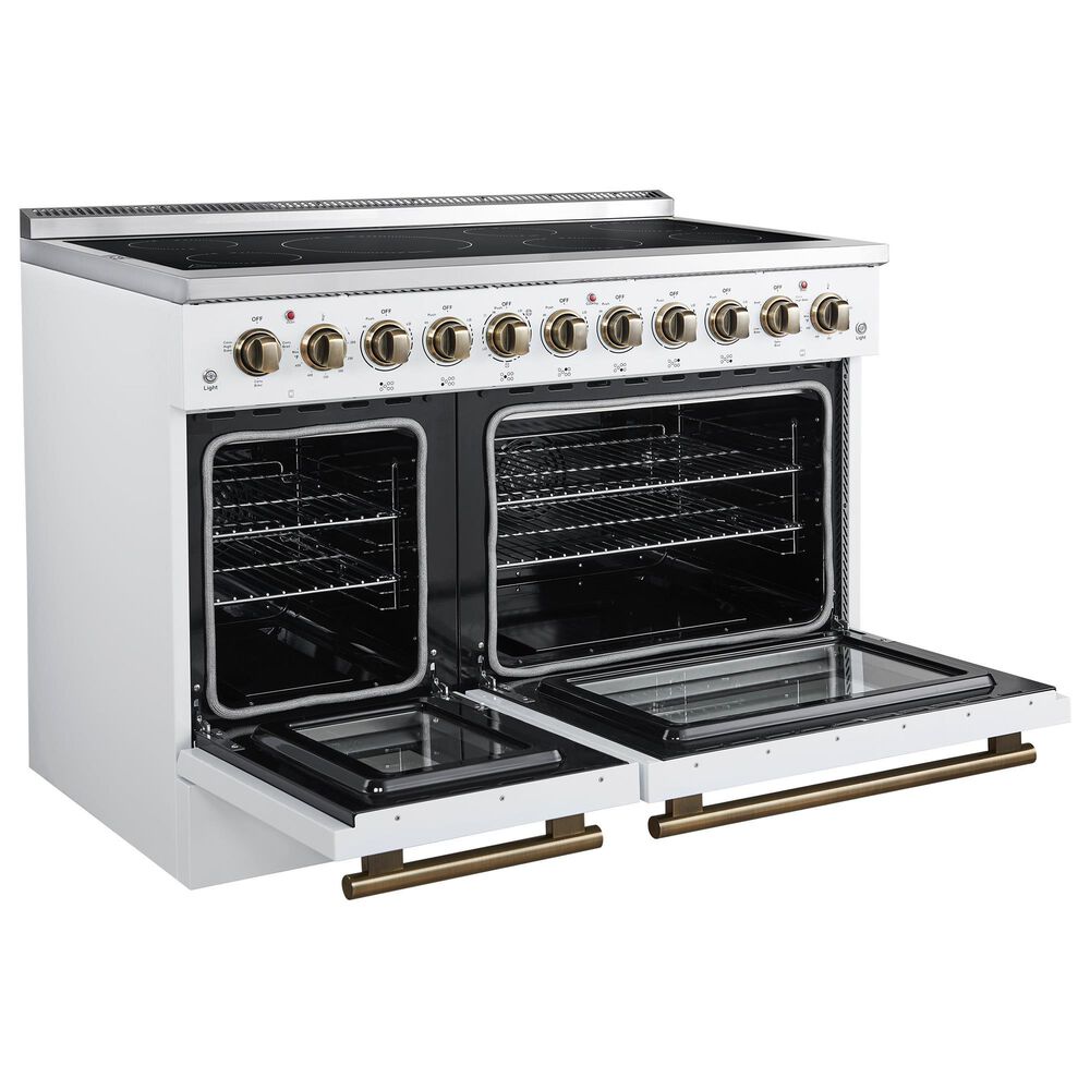 Forno Paolo 48" Freestanding Electric Range in White, , large