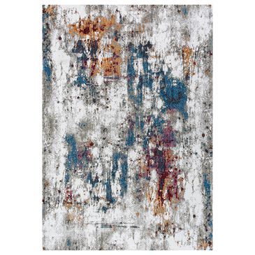 RIZZY Signature 5"2" x 7"9" Ivory, Beige and Blue Area Rug, , large