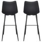 Moe"s Home Collection Alibi Barstool in Black (Set of 2), , large