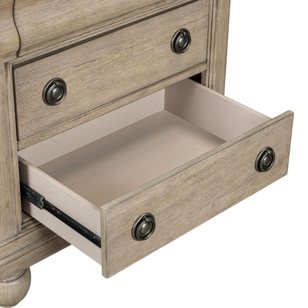 Belle Furnishings Rustic Traditions 3-Drawer Nightstand in Saddle Tan, , large