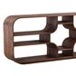 Blue Sun Designs Gaetan 79" Horizontal Bookcase in Medium Brown, , large