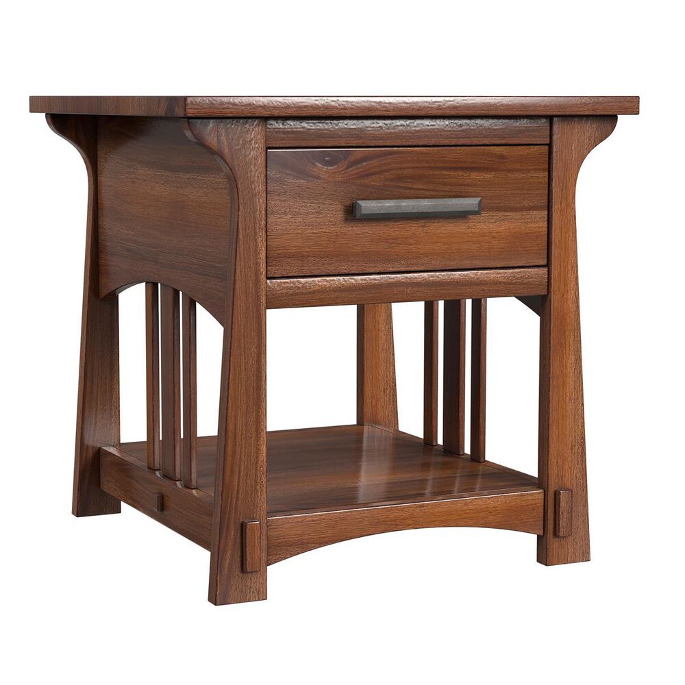 A-America Eldora End Table in Saddle Brown, , large