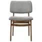 Blue River Venus and Lima 5-Piece Dining Set with Gray Cushion in Walnut and White, , large