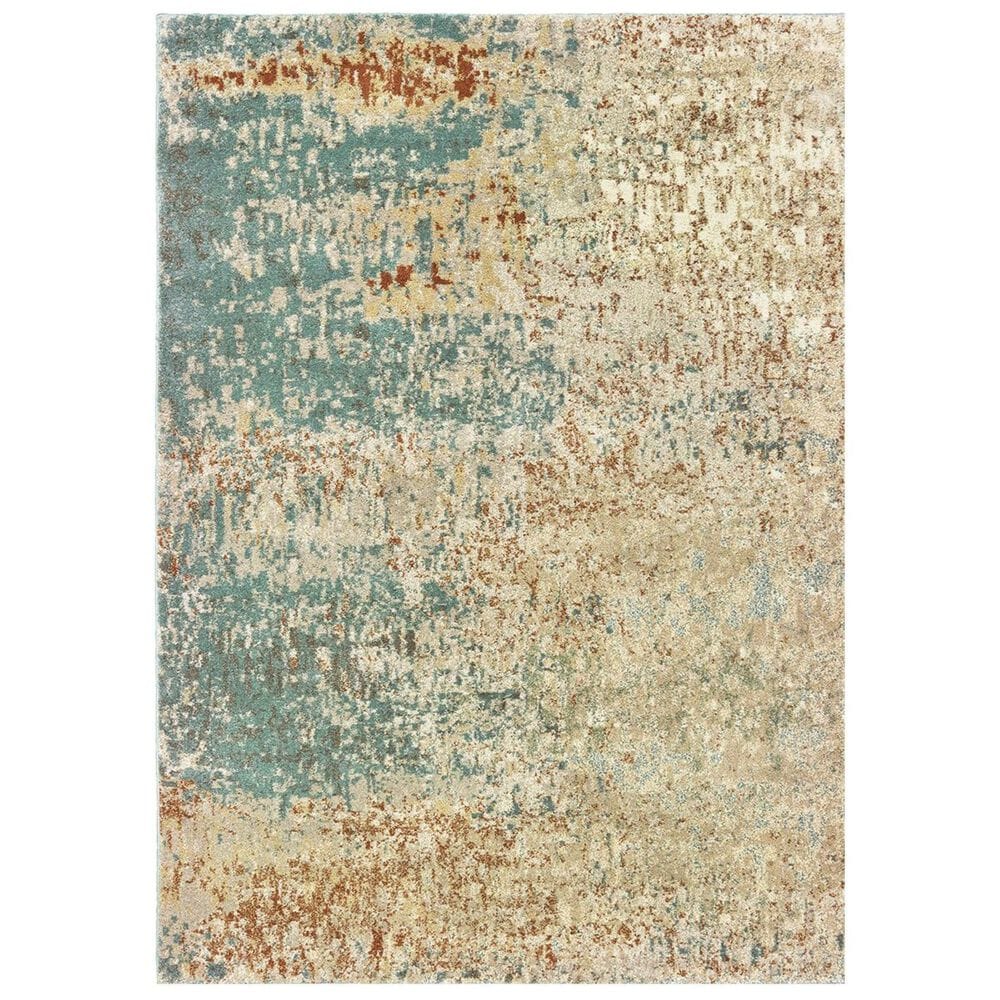 Oriental Weavers Carson 9654B 7"10" x 10" Blue Area Rug, , large