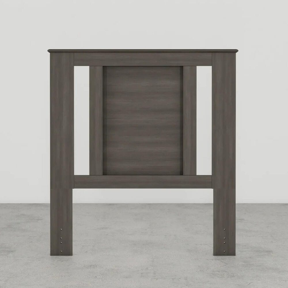 Lemoore Essential Twin Panel Headboard with Side Style in Storm Grey, , large