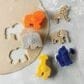 Mrs. Anderson"s Baking Animal Cracker Cookie Cutters in Blue, Orange and Yellow (Set of 4), , large