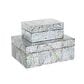 Maple and Jade 2-Piece Handmade Mosaic Storage Decorative Box Set in Multicolor, , large