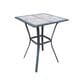 Global Note Collections Balfour 3-Piece Steel Balcony set in Gray and Black, , large