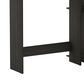 HOMLUX L-Shaped Computer Desk with Open Display Shelves in Espresso and Black, , large