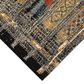 Trans-Ocean Import Liora Manne Esencia Tribal Stripe Black 2" x 2"10" Indoor/Outdoor Area Rug, , large