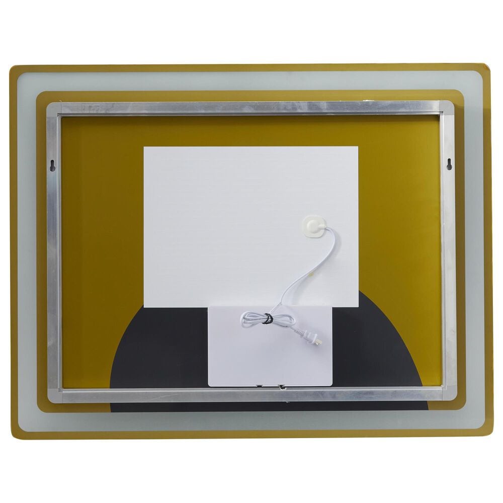 Maple and Jade 36&quot; Room Anti Fog Mirror with LED Light in Silver and White, , large