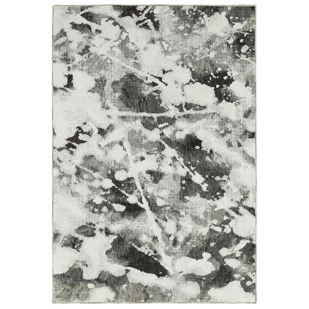 Oriental Weavers Evolution 8035B 6"7" x 9"6" Charcoal Area Rug, , large