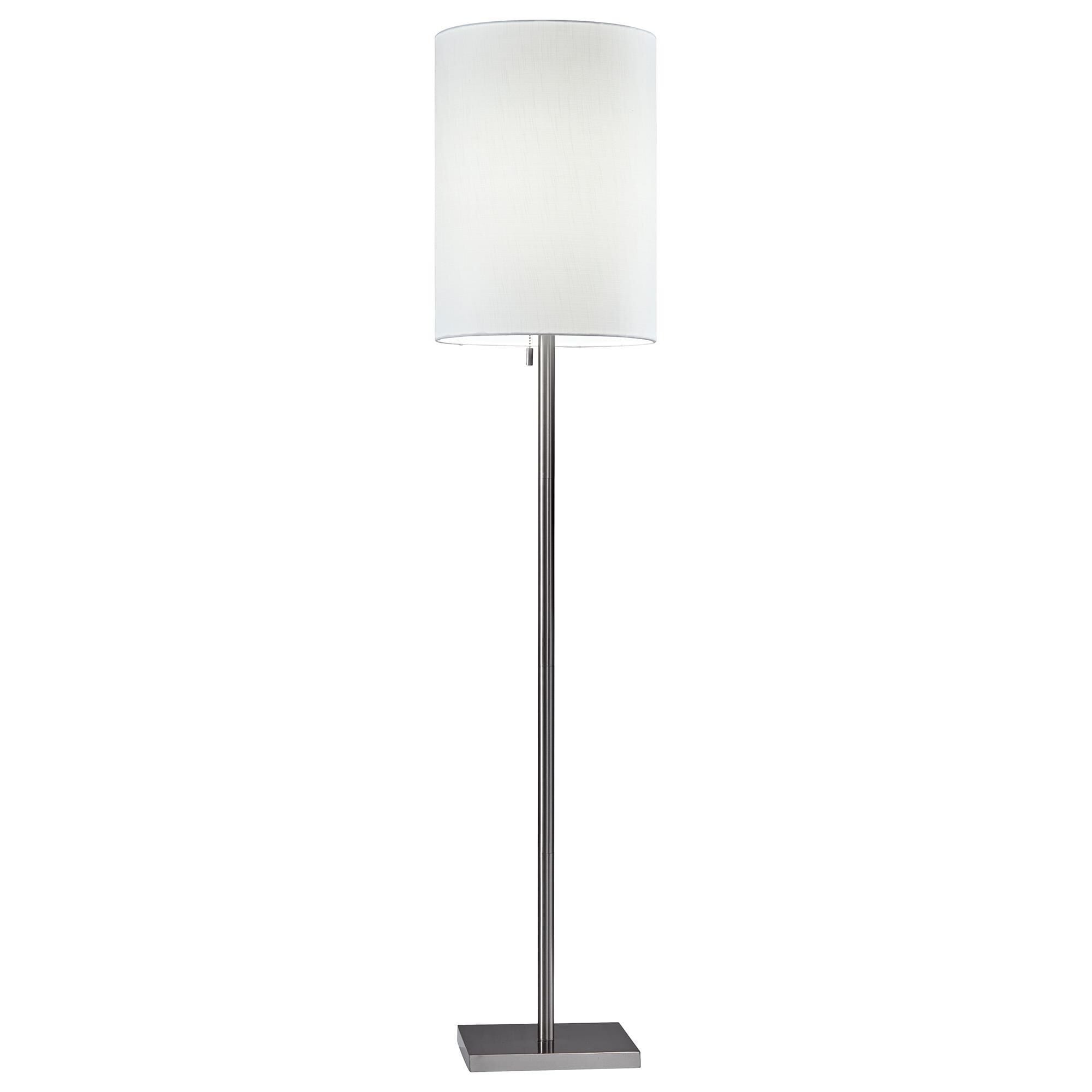Brushed steel floor lamp outlet