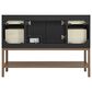 37B Isadore 48" Single Bathroom Vanity Cabinet in Tricorn Black and White Composite Stone Top and Backsplash, , large
