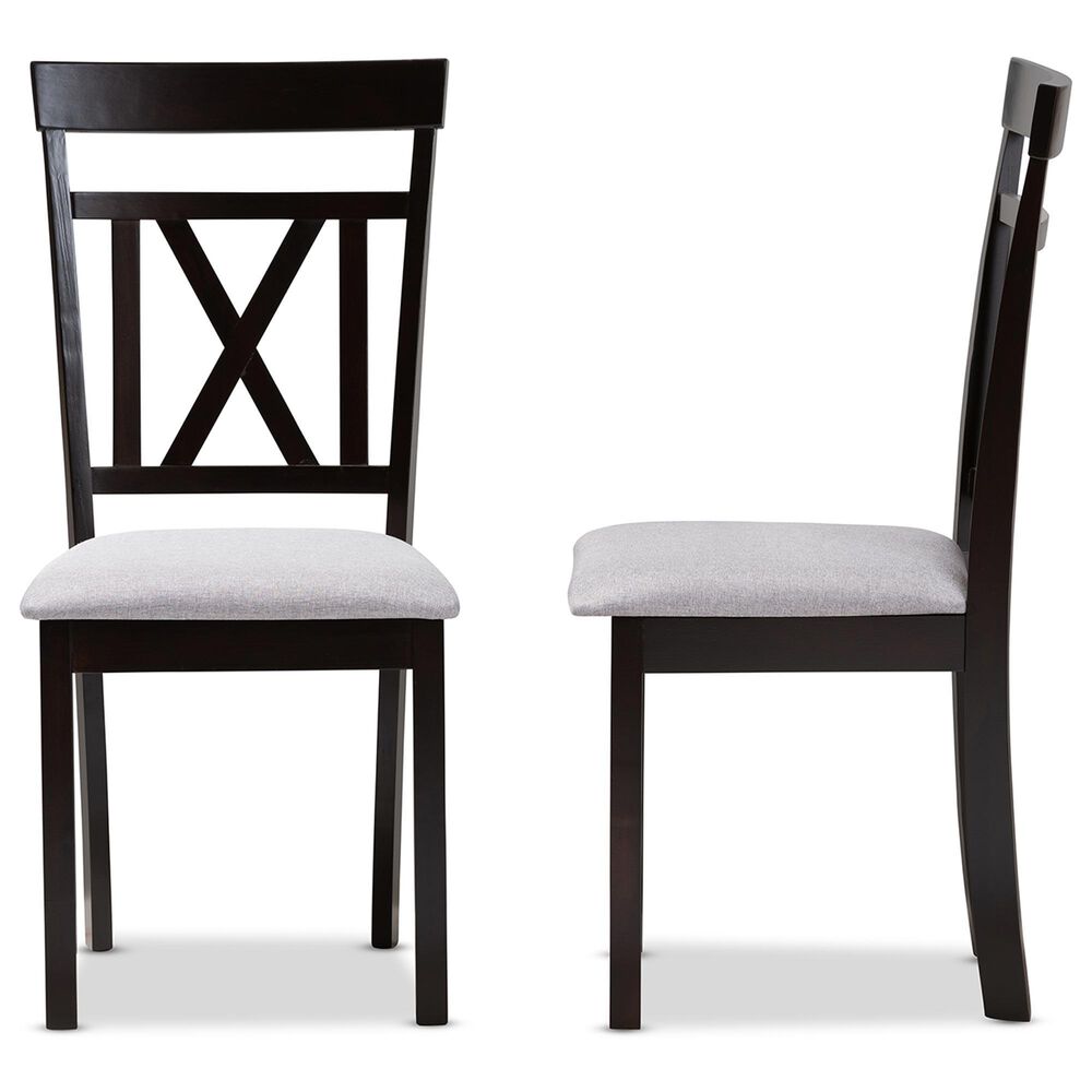 Baxton Studio Rosie Side Chair in Espresso Brown (Set of 2), , large