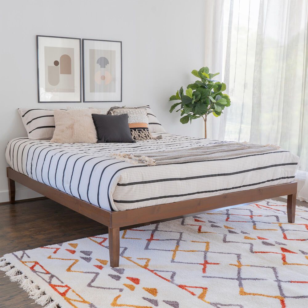 Linden Boulevard Portix King Platform Bed in Walnut, , large