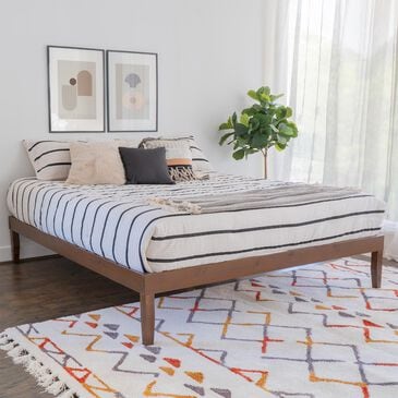 Linden Boulevard Portix King Platform Bed in Walnut, , large