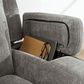 Ashley Mixed Motion Power Reclining Sofa in Shadow, , large