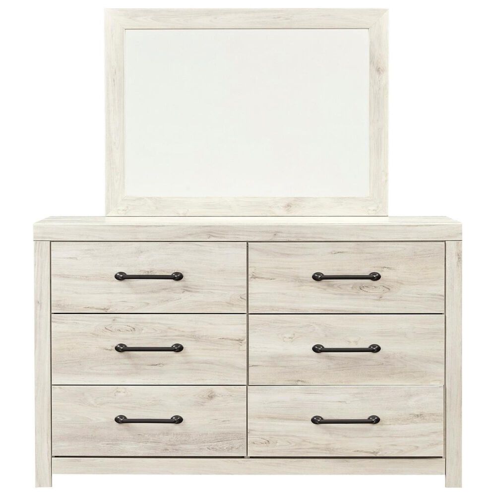 Ashley Cambeck Dresser and Mirror in Whitewash, , large