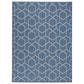 Nourison Horizon HOZ01 Denim 10" x 14" Indoor/Outdoor Area Rug, , large