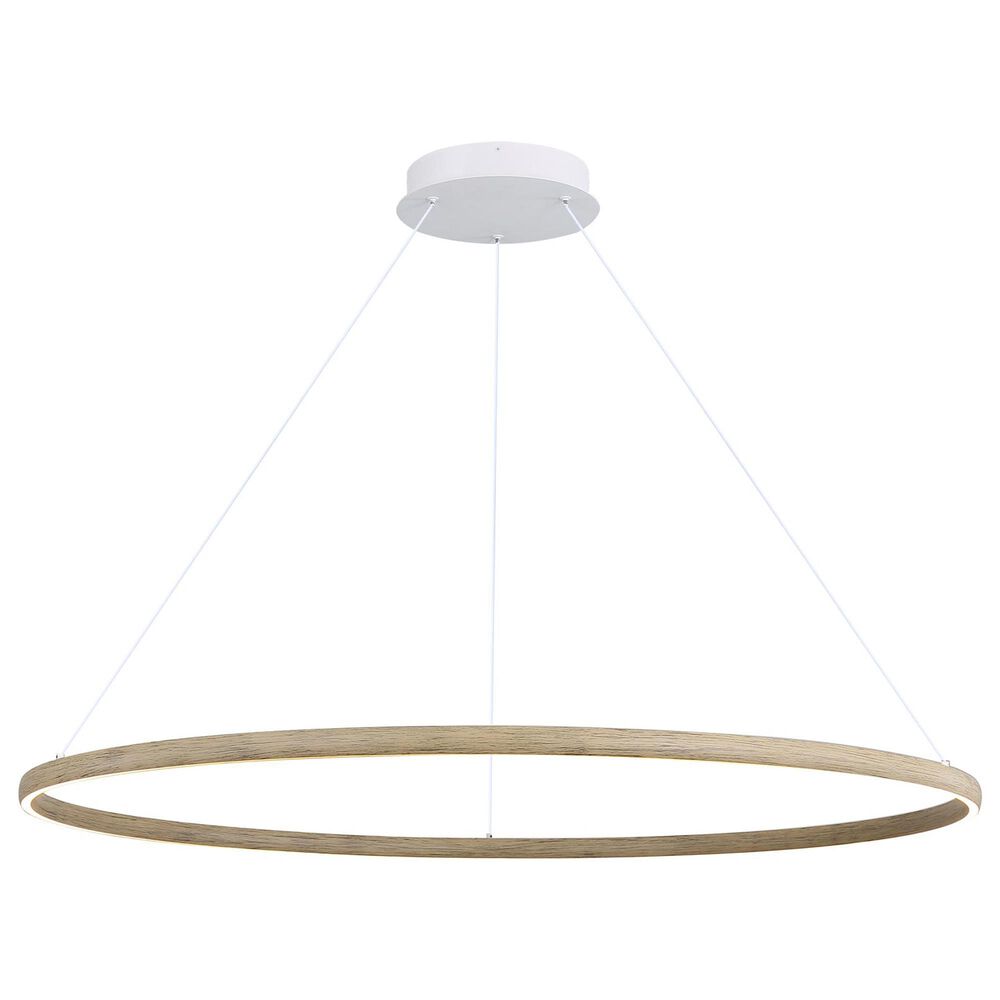 Golden Lighting Veritas 47&quot; 1-Light Chandelier in Walnut, , large