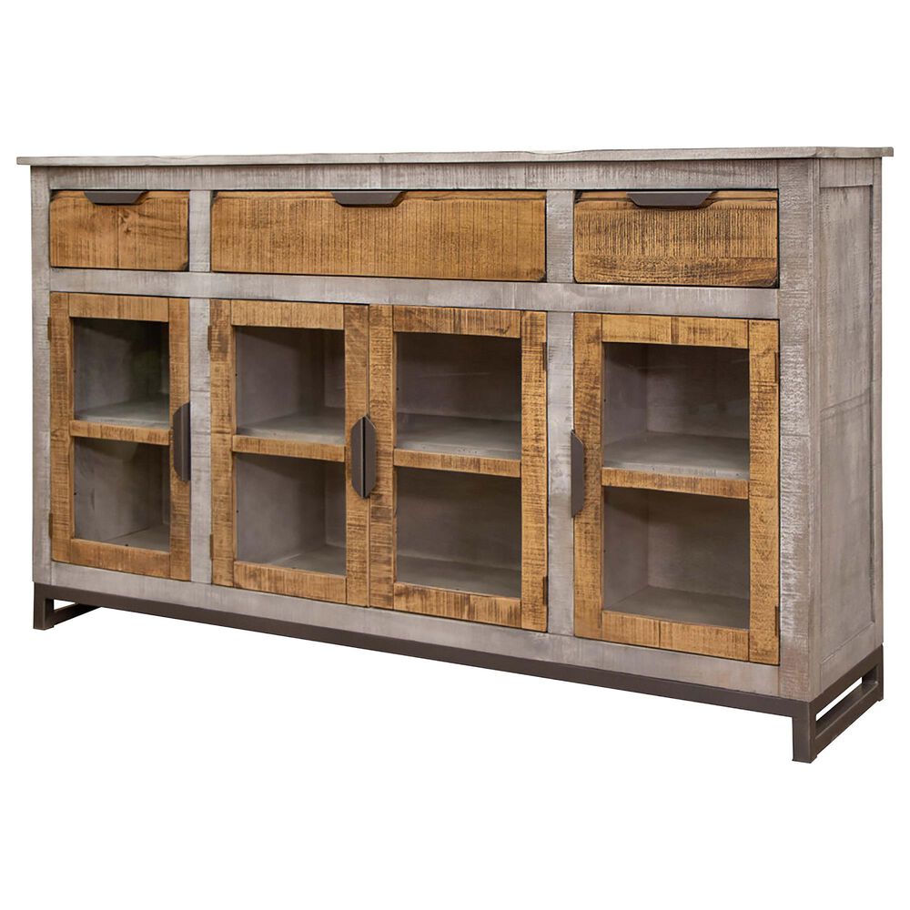 Fallridge Mita Buffet in Honey Brown and Light Gray, , large