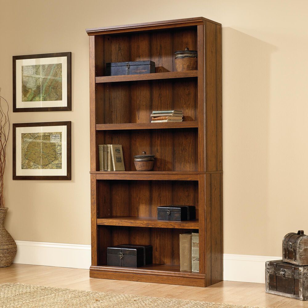 Sauder Miscellaneous Storage 5-Shelf Bookcase in Washington Cherry, , large
