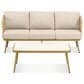 Sunwell Garden 2-Piece Patio Sofa Set in Beige, , large