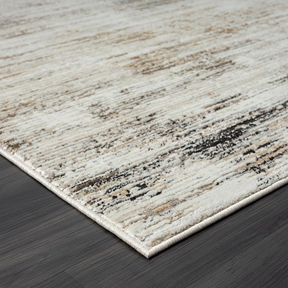 L&amp;R Resources Brisbane Striped Gray and Multicolor 10&#39; x 13&#39;10&quot; Area Rug, , large