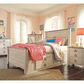 Ashley Willowton Full Panel Bed with 2 Storage Drawers in Whitewash, , large