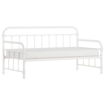 Richlands Furniture Twin Metal Slat Daybed in White, , large
