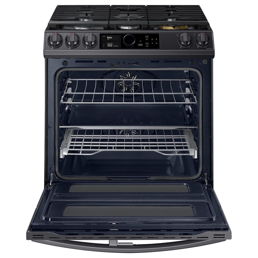 Samsung 6.3 Cu. Ft. SlideIn Dual Fuel Range with Smart Dial in Black