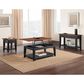 Crystal City Joplin Lift Top Cocktail Table with Casters in Walnut and Ebony, , large