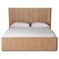 Universal Furniture Modern Walker King Panel Bed with Dresser and Nightstand in Natural Oak with AC Outlets and USB Ports, , large