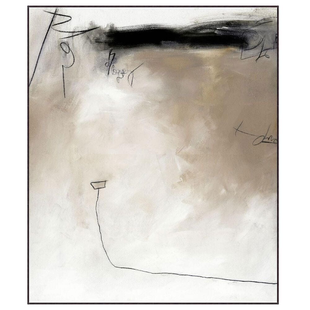 Wendover Art Natural Space 1 51" x 43" Framed Art in Espresso, , large