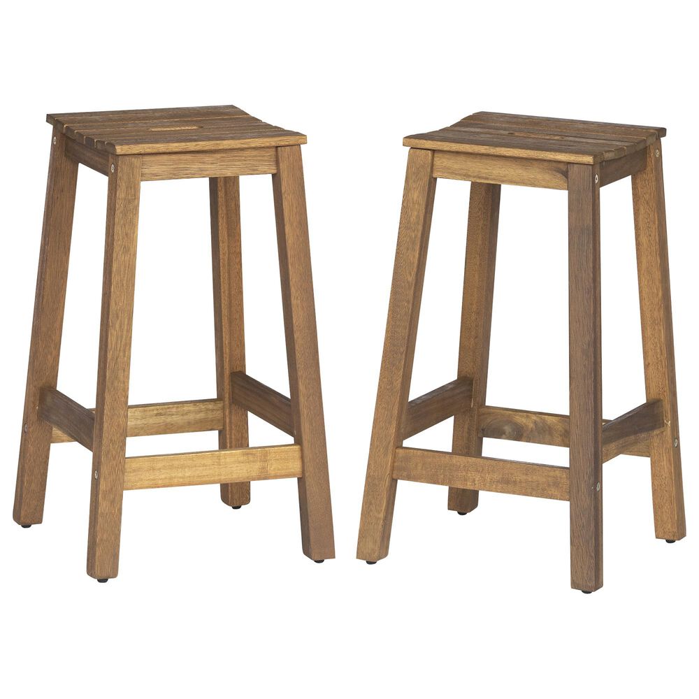 Carolina Chair and Table Fontana Patio Counter Stool in Oil (Set of 2), , large