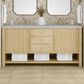 James Martin Vanities Marigot 72" Double Vanity in Sun-washed Oak with 3 cm Eternal Jasmine Pearl Quartz Top, , large
