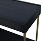 Century Cadence 1-Drawer Nightstand in Mocha and Antique Brass, , large