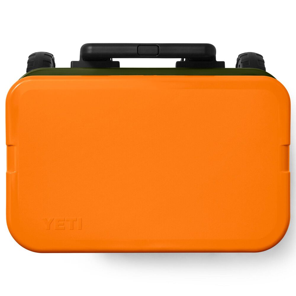 YETI Roadie 32 Wheeled Cooler in Olive and King Crab Orange, , large