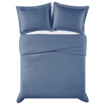 Pem America Truly Calm Silver Cool 3-Piece Full/Queen Duvet Set in Blue, , large