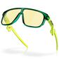 Oakley Inverter Youth Fit Gaming Sunglasses with Yellow Prizm Gaming Lenses in Crystal Green, , large