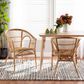 Baxton Studio Alleta Arm Chair in Natural Brown (Set of 2), , large