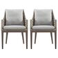 Blue River Grenada Outdoor Dining Chair Beige Cushions in Gray (Set of 2), , large